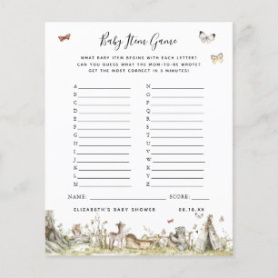 Papier Jeu d'objets pour bébé Jeu de Baby Shower