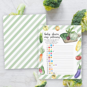 Papier Jeu émoticônes de baby shower cultivé localement