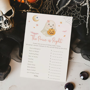 Papier Jeu Halloween Little Boo rose The Price Is Right