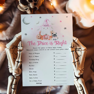 Papier Jeu Halloween Little Boo rose The Price Is Right