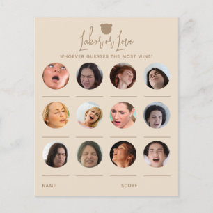 Papier Jeu minimaliste de travail ou d'amour du Baby show