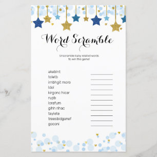 Papier Jeu Twinkle Aquarelle Twinkle Word Scramble