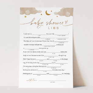 Papier Jeu Twinkle Little Star Baby shower Libs