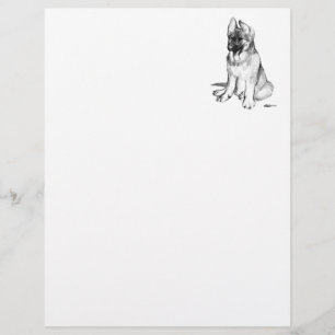Papier Jeune Berger Allemand