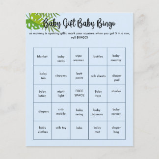 Papier Jeux Baby showers Baby Safari