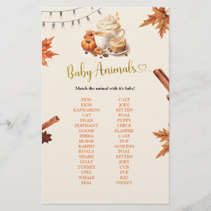 Papier Jeux Citrouilles pour bébés animaux