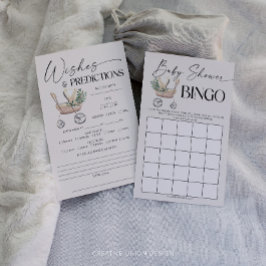 Papier Jeux de Baby shower à deux côtés neutres pour les 