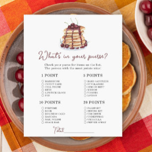 Papier Jeux de baby shower crêpes Qu'est-ce qu'il y a dan