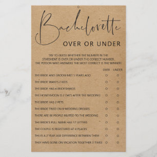 Papier Jeux de Bachelorette - Double face