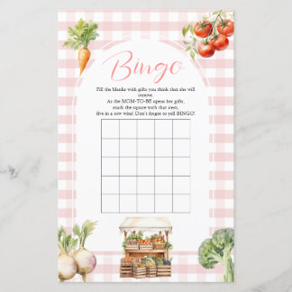 Papier Jeux de Bingo sur le Baby shower frais de culture 