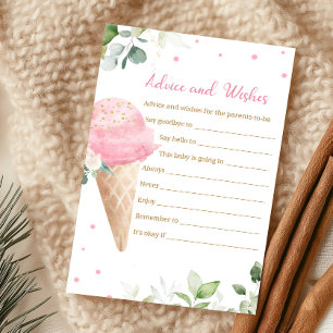 Papier Jeux de conseils et de vœux pour Baby Shower Pink