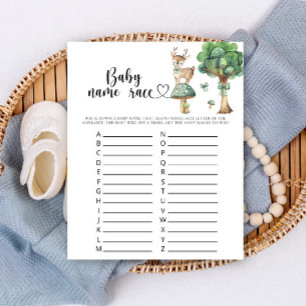 Papier Jeux de devinette de nom de bébé pour baby shower
