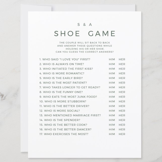 Papier  Jeux de mariage  (Devant)