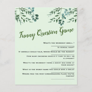 Papier Jeux de questions pour le Baby shower