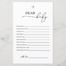 Jeux de vœux pour bébé cher