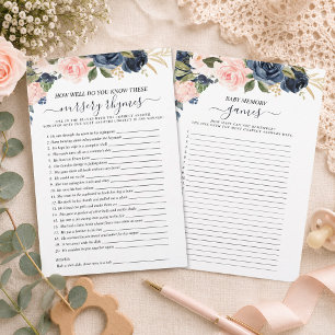 Papier Jeux en cascade floraux rose bébé double face