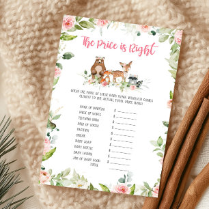 Papier Jeux Floral Woodland The Price Is Right