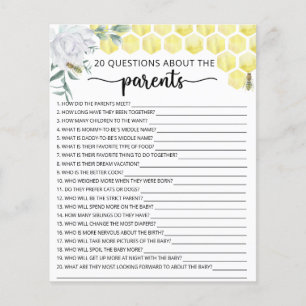 Papier Jeux floraux d'abeilles sur les parents