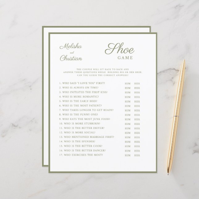 Papier Jeux mariages (Devant/Arrière en situation)