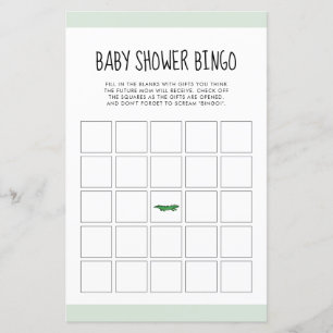 Papier Joli Baby shower de jungle tropicale Bingo
