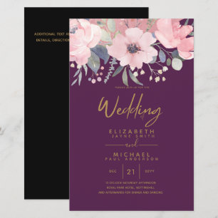 Papier Joli budget fille Rosegold Blush rose floral A9