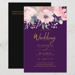 Papier Joli Budget Rosegold Blush Rose Floral A9