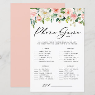 Papier Joli floral ce qui est sur votre téléphone Douche 