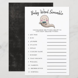 Papier Joli garçon Ghost Baby Word Scramble Jeu