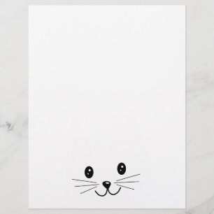 Papier Joli Visage De Chat.
