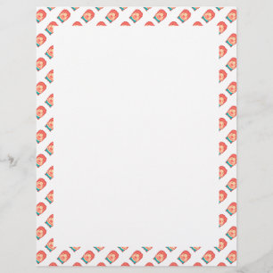 Papier Joli visage de clown pixellisé