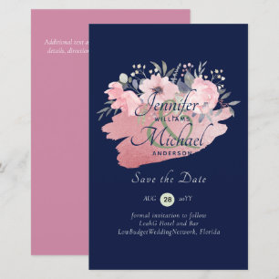 Papier Jolie fille Rose Gold Budget Économisez des dates