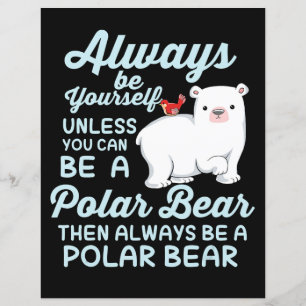 Papier Jolie Ice Porte Un Ours Polaire Lover