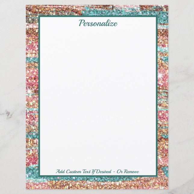 Papier Jolie Parties scintillant Pastel Rose Bleu Personn (Devant)