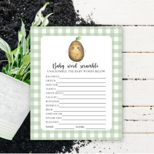 Papier Jolie pomme de terre - Jeu de mots mêlés pour bébé
