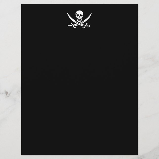 Papier Jolly roger drapeau de pirate (Devant)