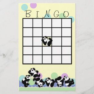 Papier Jouer Panda Bingo