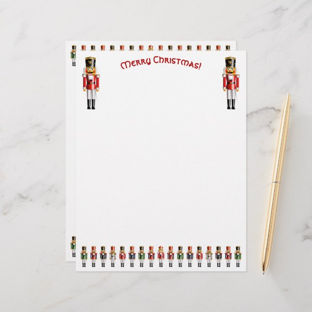 Papier Jouets de Noël Armée (Devant/Arrière en situation)