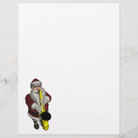 Joueur du Saxophone du Père Noël