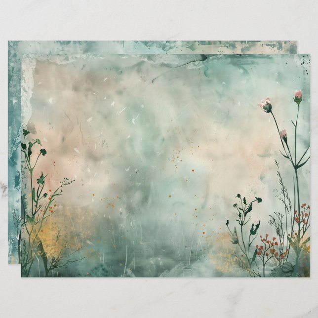 Papier Journal de scandale de la sirène de mer de l'océan (Devant / Derrière)