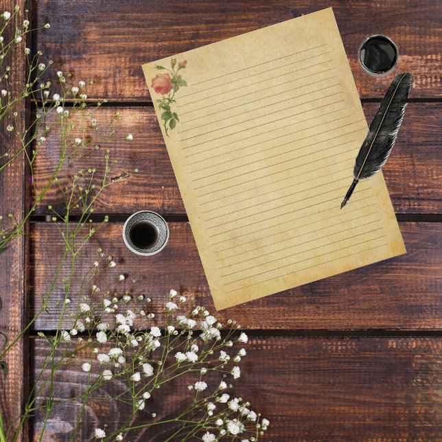 Papier Journal Rose vintage (Créateur téléchargé)