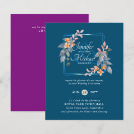 Papier Joyau Tones Mariage à thème Enregistrer Dates Budg