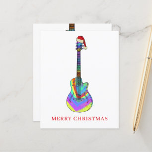 Papier Joyeuse guitare de Noël budget coloré