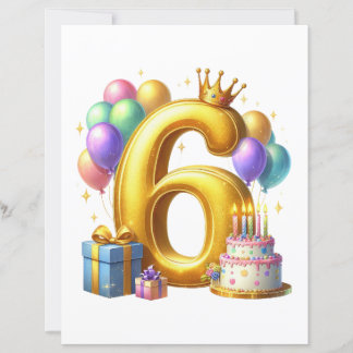 Papier Joyeux 6e Anniversaire