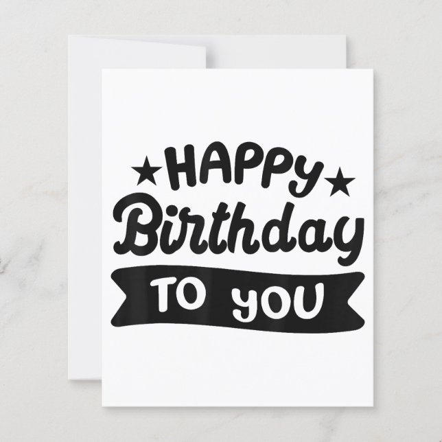 Papier Joyeux anniversaire pour vous (Devant)