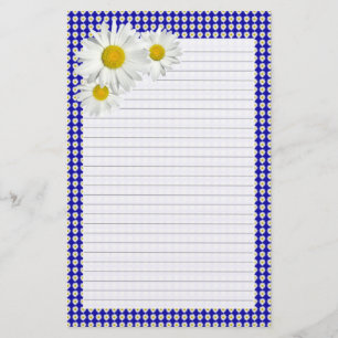 Papier Joyeux Daisy Linked Personnelle Stationnaire