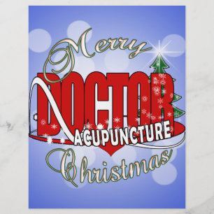 PAPIER JOYEUX NOËL DE DOCTEUR ACUPUNCTURE