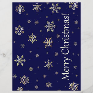 Papier Joyeux Noël Nuit neigeuse