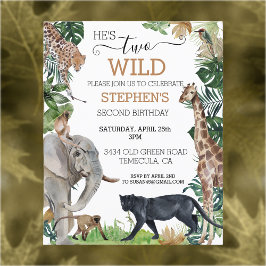 Papier Jungle Safari deux Wild Birthday Black Panther