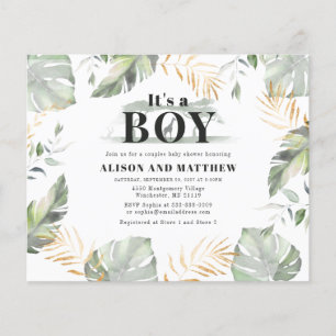 Papier Jungle Safari Rustic Baby shower Invitation