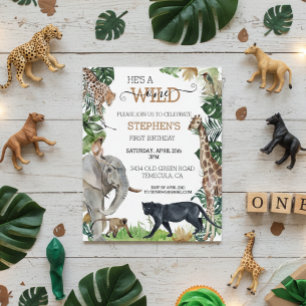 Papier Jungle Safari Wild Un Anniversaire Black Panther